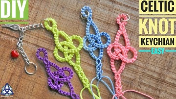 DIY | Celtic Knot Macrame Keychian Tutorial- EASY Macrame Craft