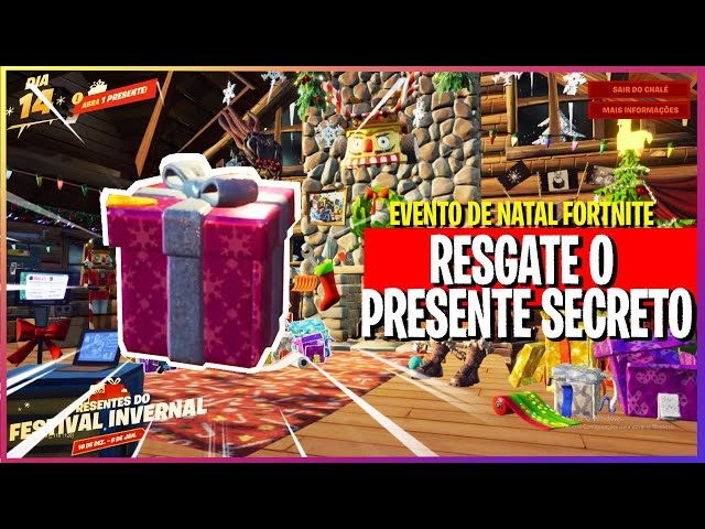 Fortnite distribui presentes de Natal no chalé invernal; veja como