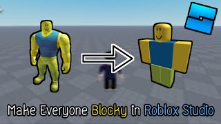 How To Make Everyone Blocky In Roblox Studio | Roblox Studio screenshot 2