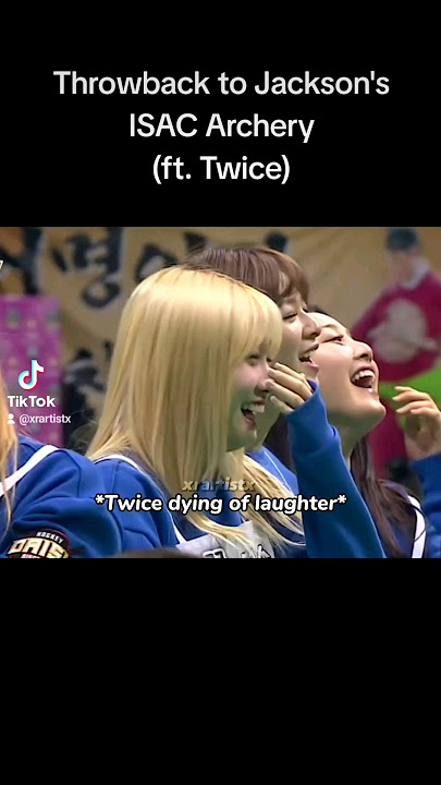 Twice's reaction to GOT7 Jackson's archery in ISAC 😭 #twice #kpop #jacksonwang #got7