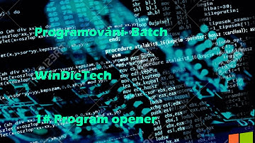 1# Programování: Jazyk Batch (Otvírač programů)