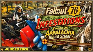 Complete All Daily Challenges in Minutes Fallout 76 - Saturday 20 June 2026