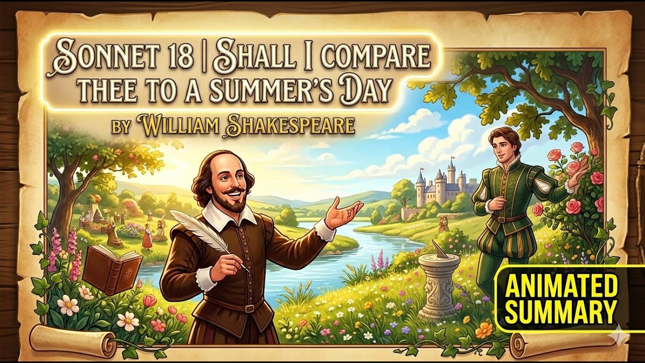 Animated summary of Sonnet 18 | Shall I compare thee to a summer’s day ...