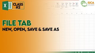 File Tab, New, Save,Open and Save As || Urdu / Hindi