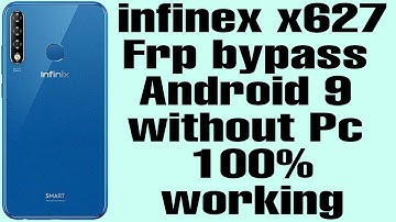 infinex x627 FRP bypass  || Google Account unlock Android 9 || without Pc