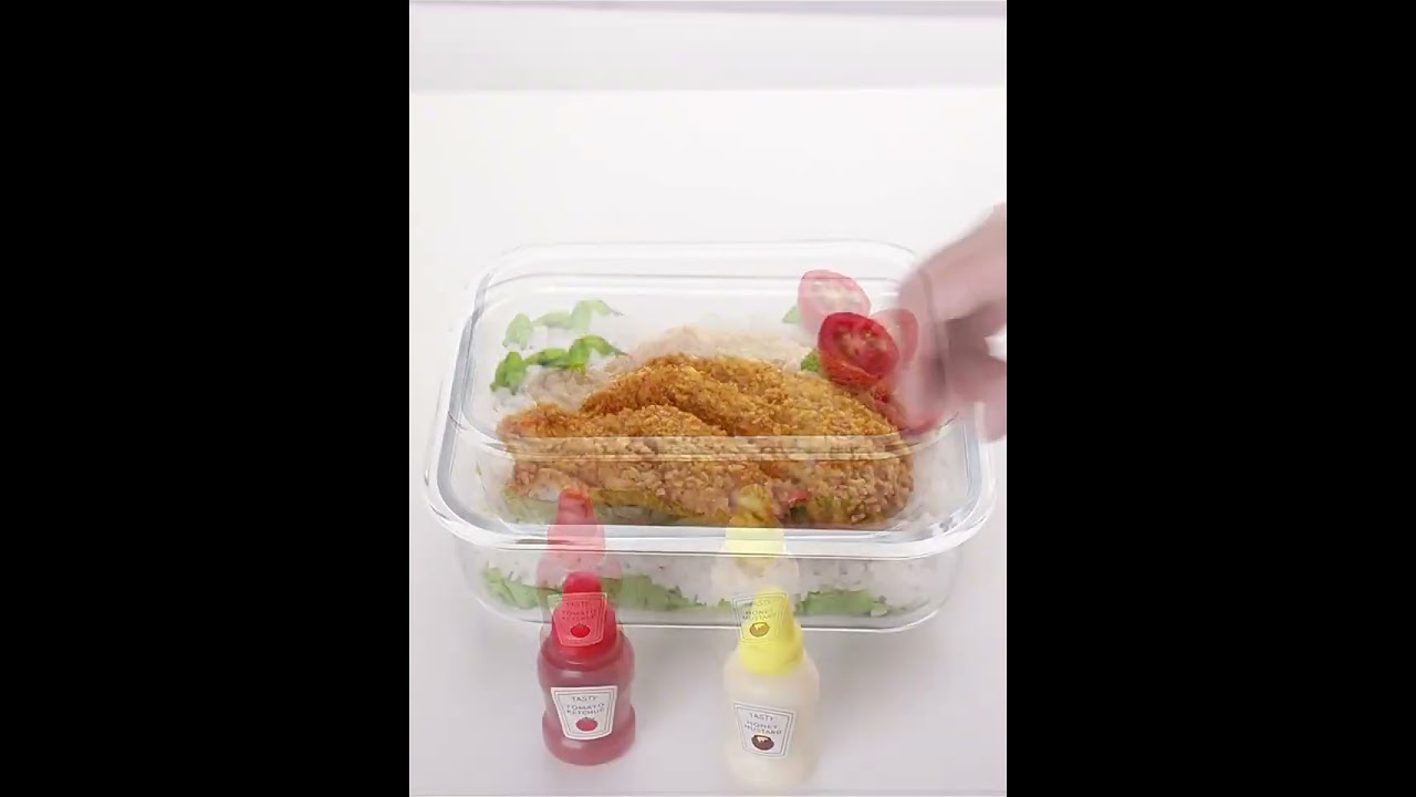 [Little B House] Mini Condiment Ketchup Salad Dressing Sauce Squeeze Portable Bento Bottles - KW80