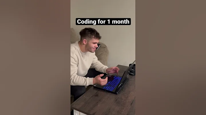 Coding for 1 Month Versus 1 Year #shorts #coding