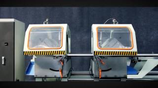 CNC Control Double Mitre Saw for Aluminum and PVC profiles