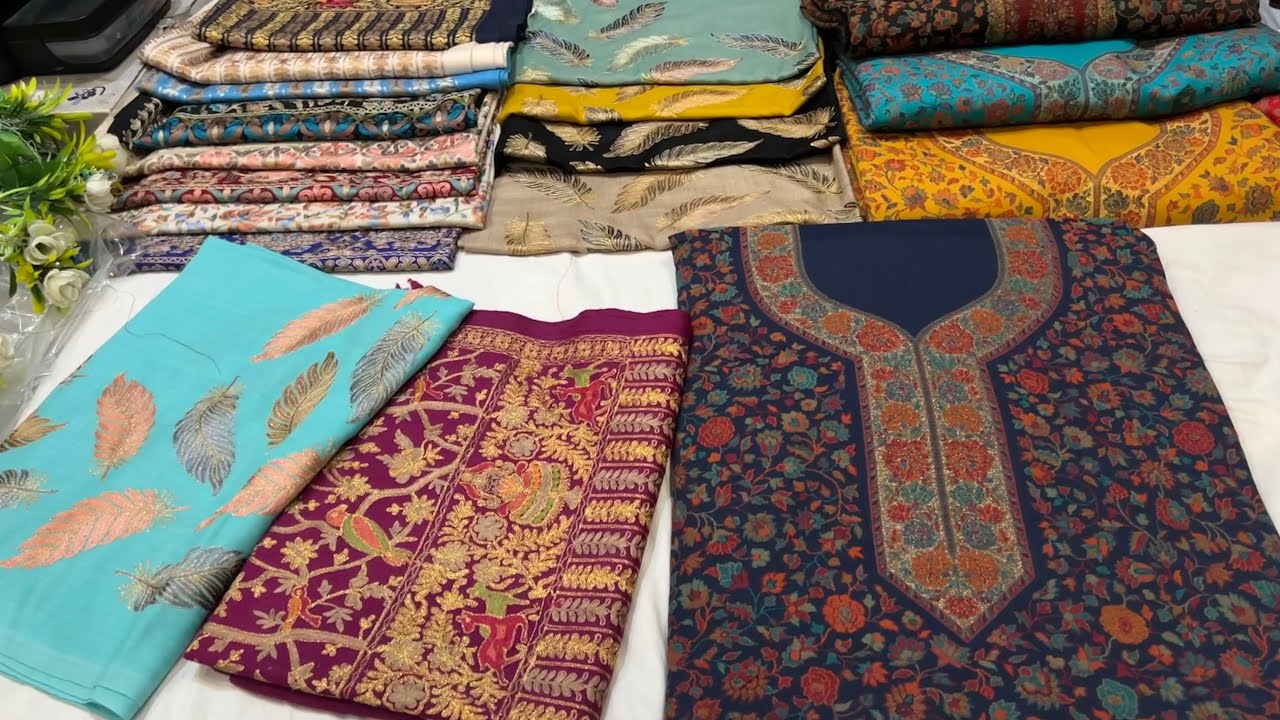 Woolen Dresses & Embroidery Stoles | Winter premium Collection | WhatsApp for orders: +91-7051012285