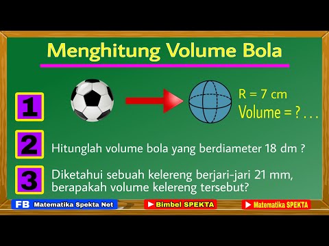 Cara Menghitung Volume Bola
