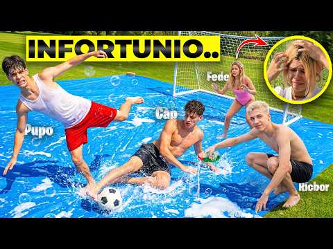 TESTA ROTTA nel TORNEO di CALCIO SAPONATO con CAP, CONTI e FEDE.