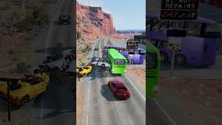 Realistic Highway Car Crashes #650 – BeamNG Drive #realistic #short