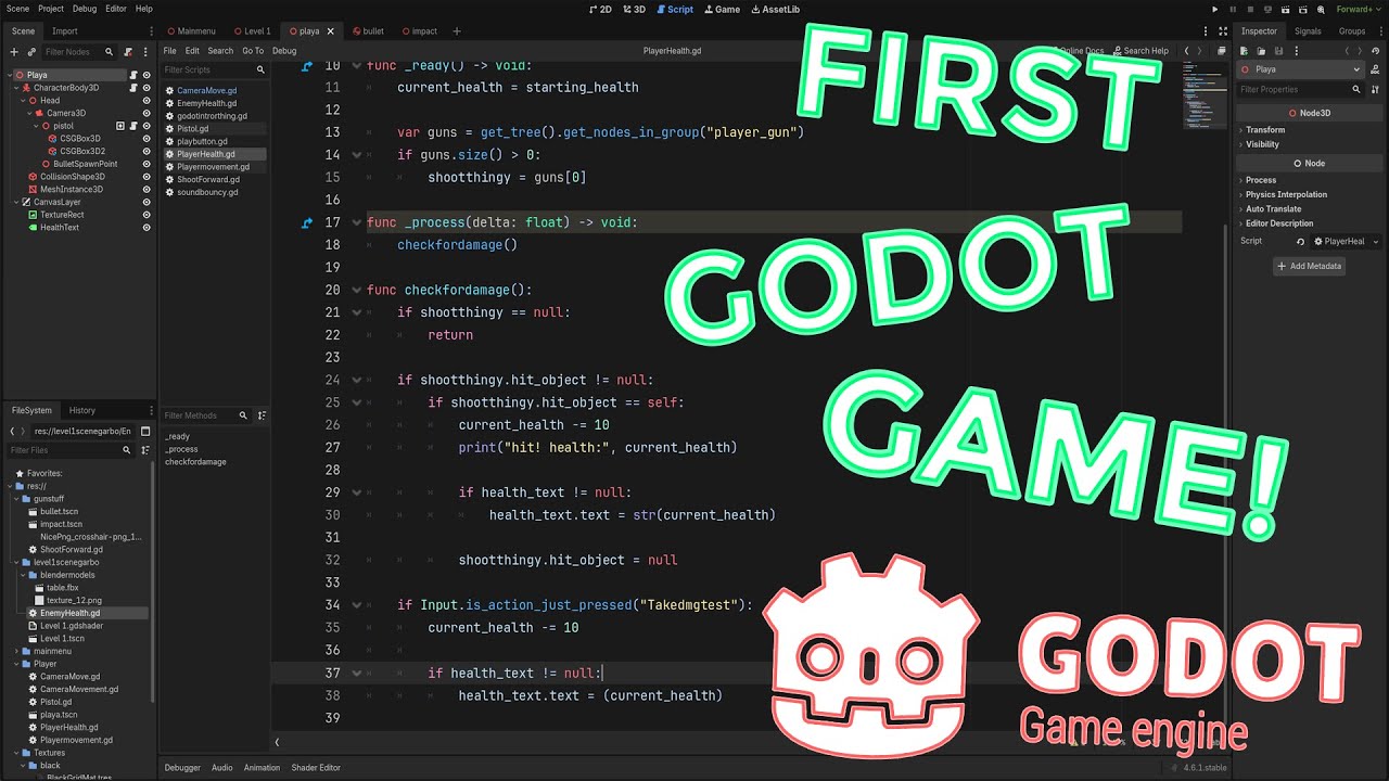 Working On My First Godot Game! - YouTube