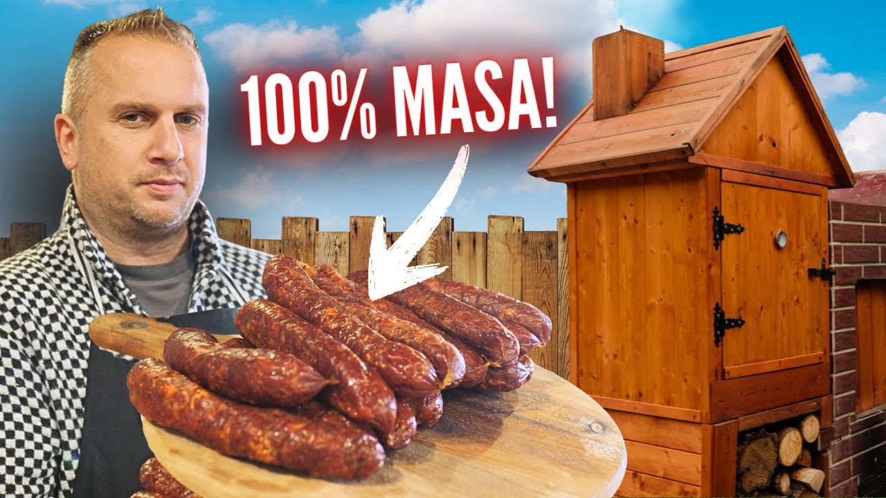 DOMÁCÍ VEPŘOVÉ KLOBÁSY 🐖  Nejlepší start pro každého uzenáře! Bez kutru, jen narážka a udírna