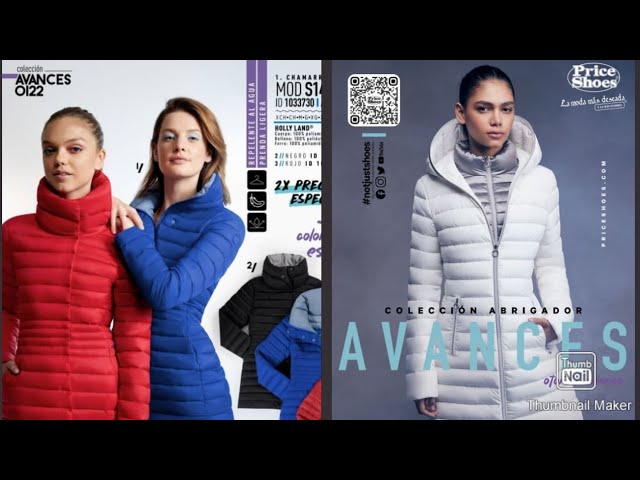 Catalogo Price Shoes ABRIGADOR Otoño Invierno 2022 / chamarras price shoes  2022 - YouTube