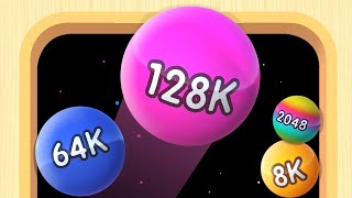 2048 Balls 3D - Unlock 64K 128K Balls | 2048 Merges Android Gameplay World Record screenshot 1
