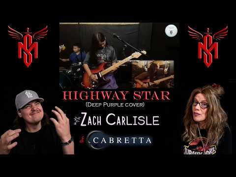 ZACH REACTS! HIGHWAY STAR by Deep Purple | Missioned Souls - family band studio cover reaction