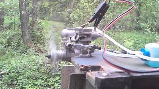 ASP 46 GLOW ENGINE first run