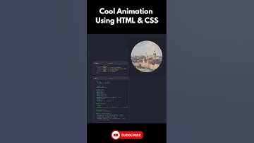 How to Create Animation using html & css #htmlcss #css