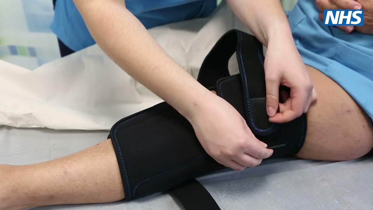 Splints: Hinged knee brace 