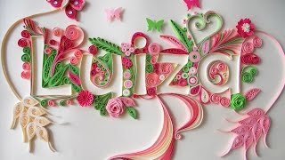 Quilling Typography Tutorial