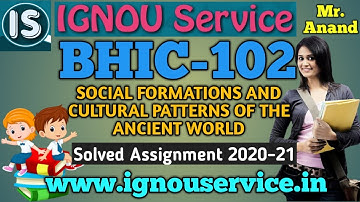 BHIC-102 Solved Assignment||English Medium||2020-21||For July 2020 & January 2021 Session