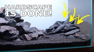 THE HARDSCAPE ON THE 'BRAZILIAN' 60P IS DONE! | TWINSTAR METHOD