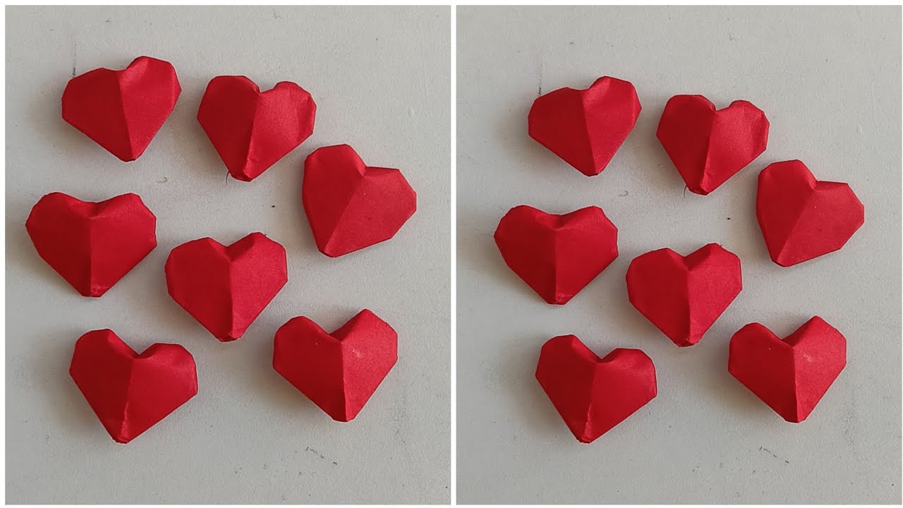 Origami Easy 3D Heart | Origami Paper Heart | Inflatable Heart | How to ...