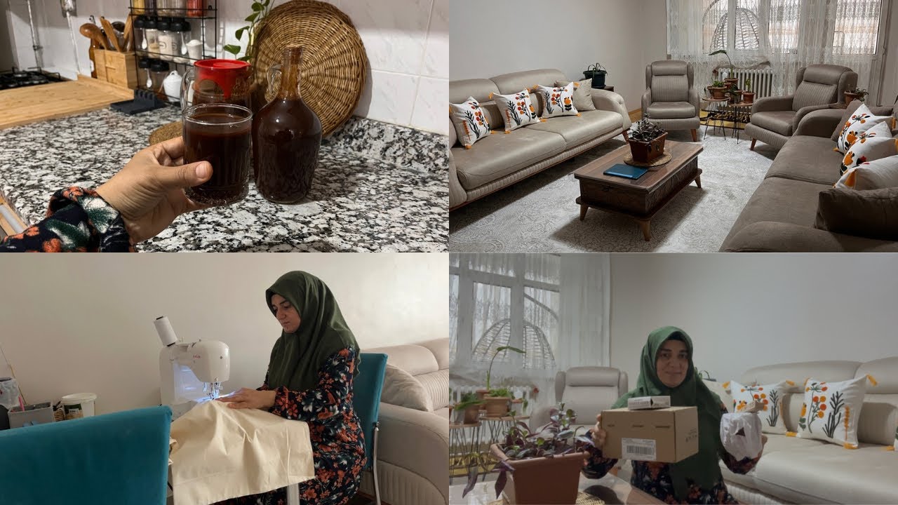 Веселый ежедневный видеоблог | Домашний сок, шитье и распаковка товаров