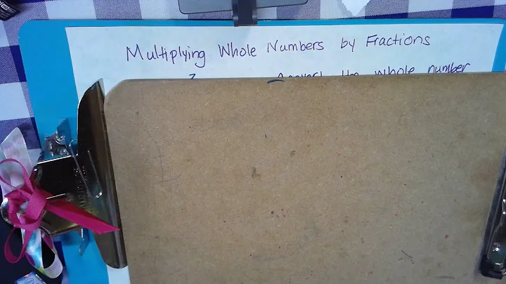 Multiplying Whole Numbers by Fractions