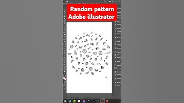 very easy method to create random patterns on Adobe Illustrator #shorts  #viral #graphicdesign