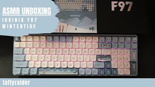 ASMR | Unboxing IQUNIX F97 Wintertide Mechanical Keyboard | Typing Test, Tapping, Soft Spoken