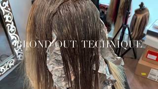 HOW TO DO BLONDE OUT TECHNIQUE