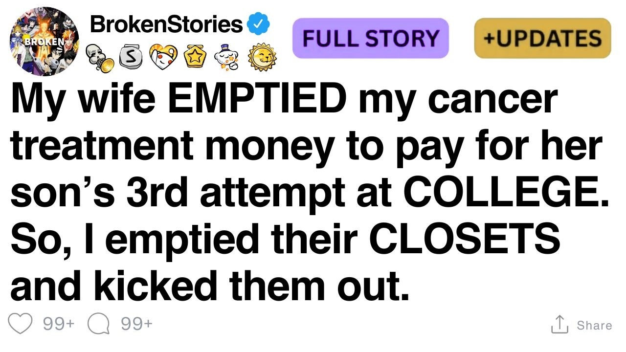 Моя жена ИСПОЛЬЗОВАЛА мои деньги на лечение рака, чтобы оплатить третью попытку сына поступить в ...