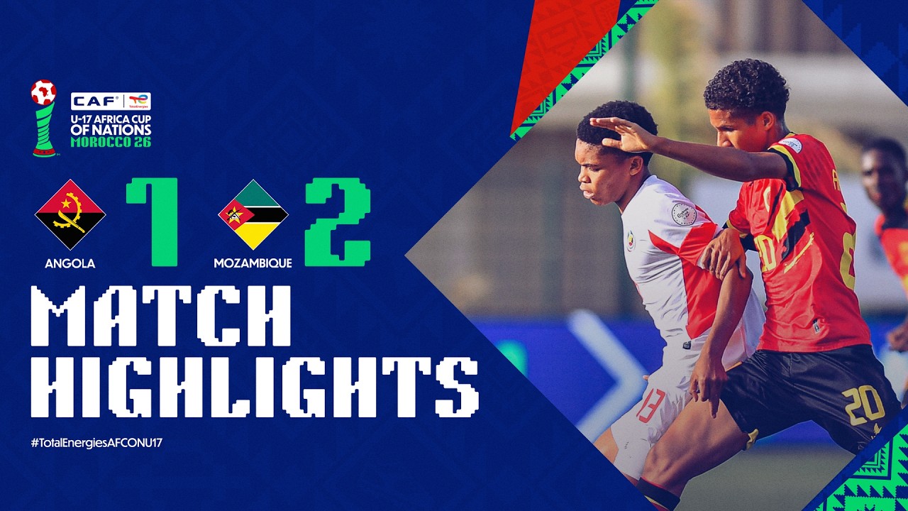 Angola 1-2 Mozambique Match Highlights l TotalEnergies AFCON U-17 l Matchday 3