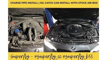 BMW 340 Charge Pipe Installation | Oil Catch Can Installation With Stock Air Box | DIY