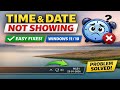 Fix Time &amp; Date Not Showing on Taskbar in Windows 11/10 | Clock Missing Problem Solved