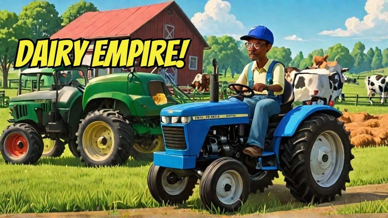 🚀 Starting Our MEGA Dairy Empire! Grand Tour & Business Plan  Ranch Simulator Season 1 Episode 2