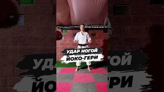 🔥УДАР НОГОЙ ЙОКО-ГЕРИ #sports #karate #martialarts #полезныесоветы #shorts