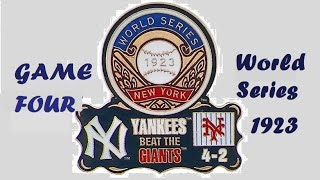1923 World Series Game 4, Yankees vs Giants