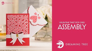SVG File - Valentine Twist Pop Card - Assembly Tutorial (For Cricut, Silhouette, and ScanNCut)