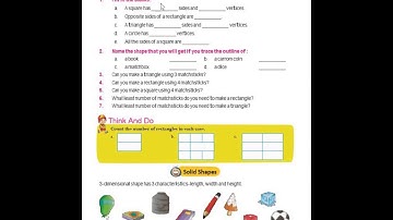 Dhananand Publication | Elegant Mathematics Class 3 | CH - 8 Geometrical Shapes