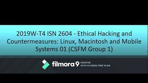 Final Project: Demo video