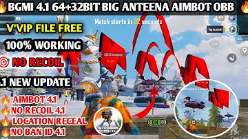 BGMI 4.1 AIMBOT ANTINNA OBB | BGMI 4.1 BULLET TRACK OBB | BGMI 4.1 ANTINNA OBB MAIN ID SAFE BY AMG