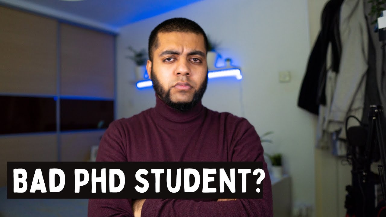 i'm a bad phd student