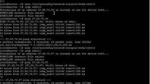 Configure Failover IPs On Your CentOS Dedicated Server