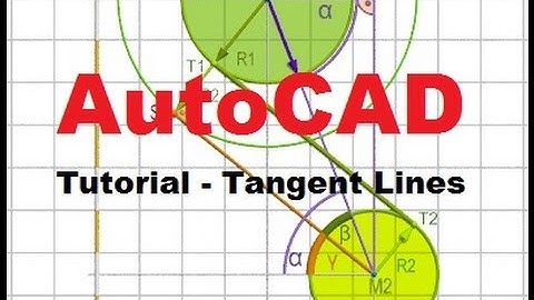 AutoCAD tutorial - Endless belt - Using TANGENT technique