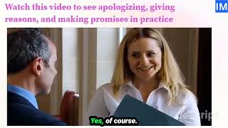 Module 6 Lesson 2 Apologizing Giving Reasons and Making Promises