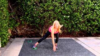 Valslide Side Lunge with a Floor Touch