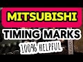 How To Set Mitsubishi Timing | timing mark locations #automotivetips #timingmarks